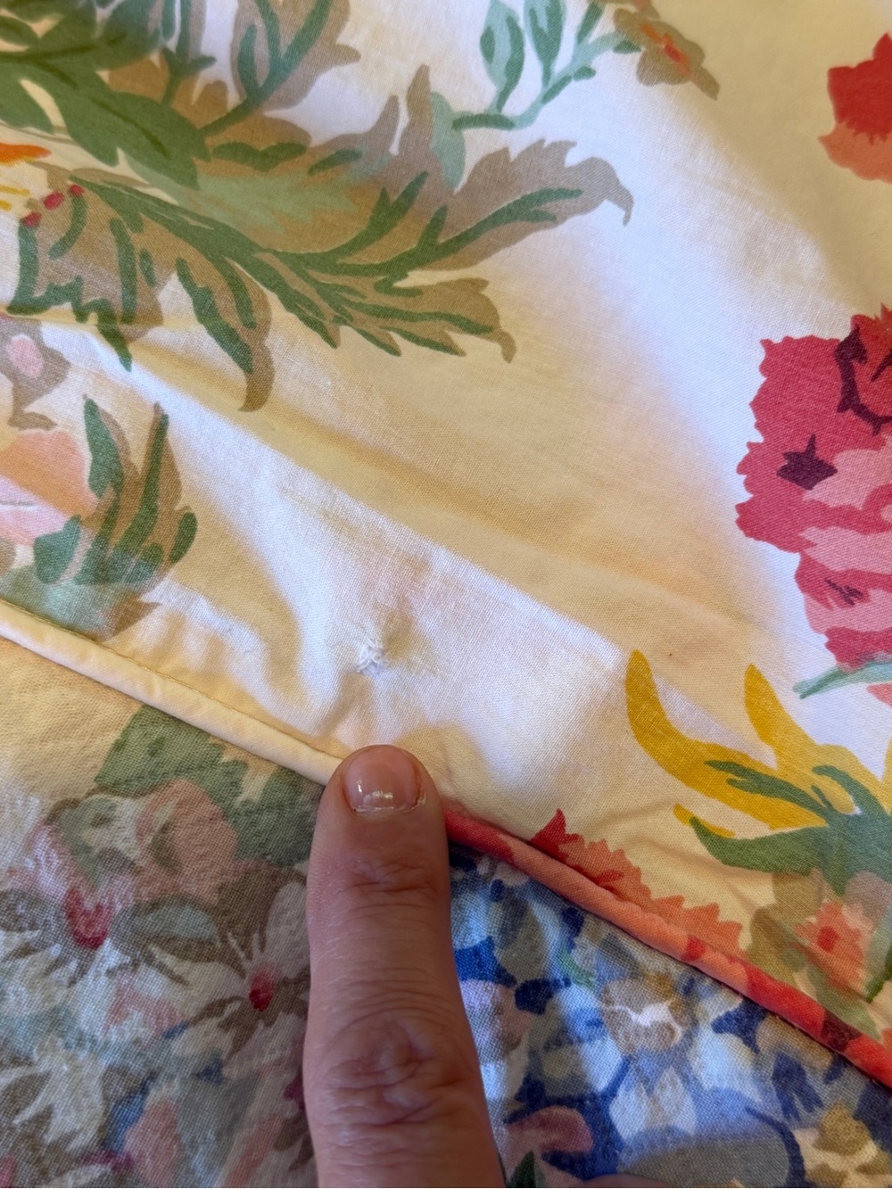 Ralph Lauren South Hampton Coastal Floral King Duvet Cover-Cotton 1990's - Picture 7 of 8
